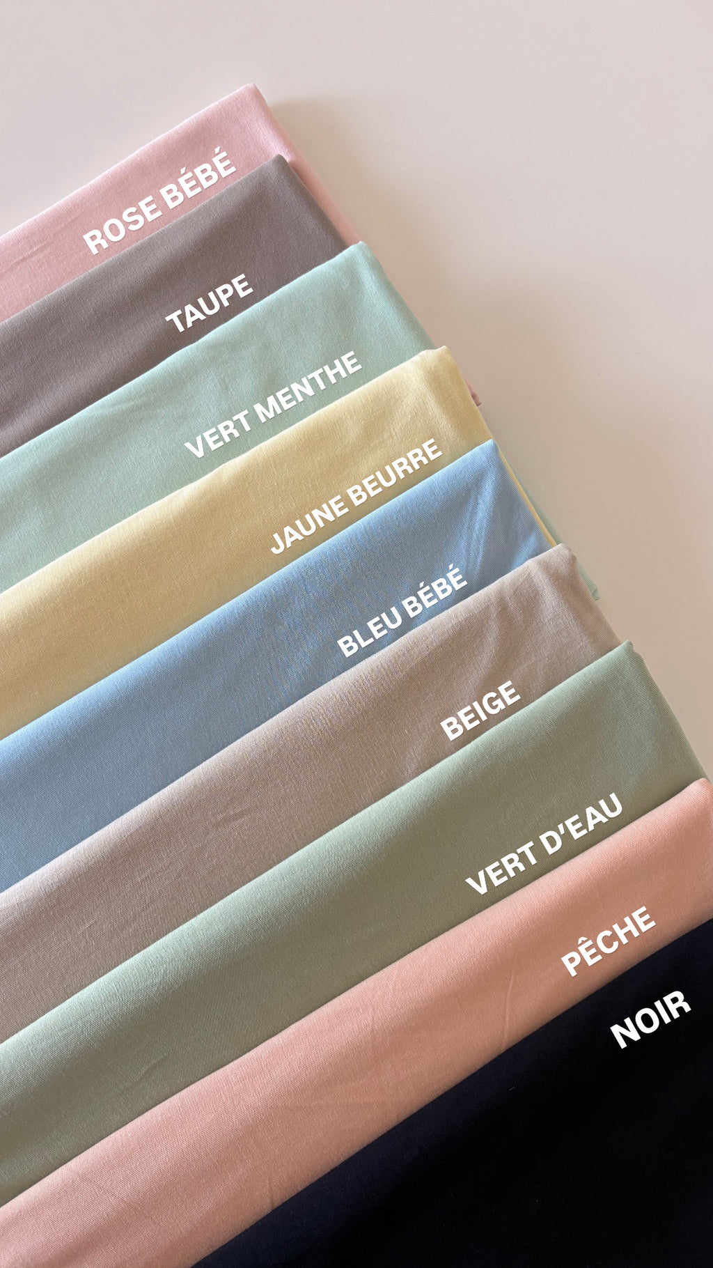 HIJAB JERSEY BAMBOO - PÊCHE