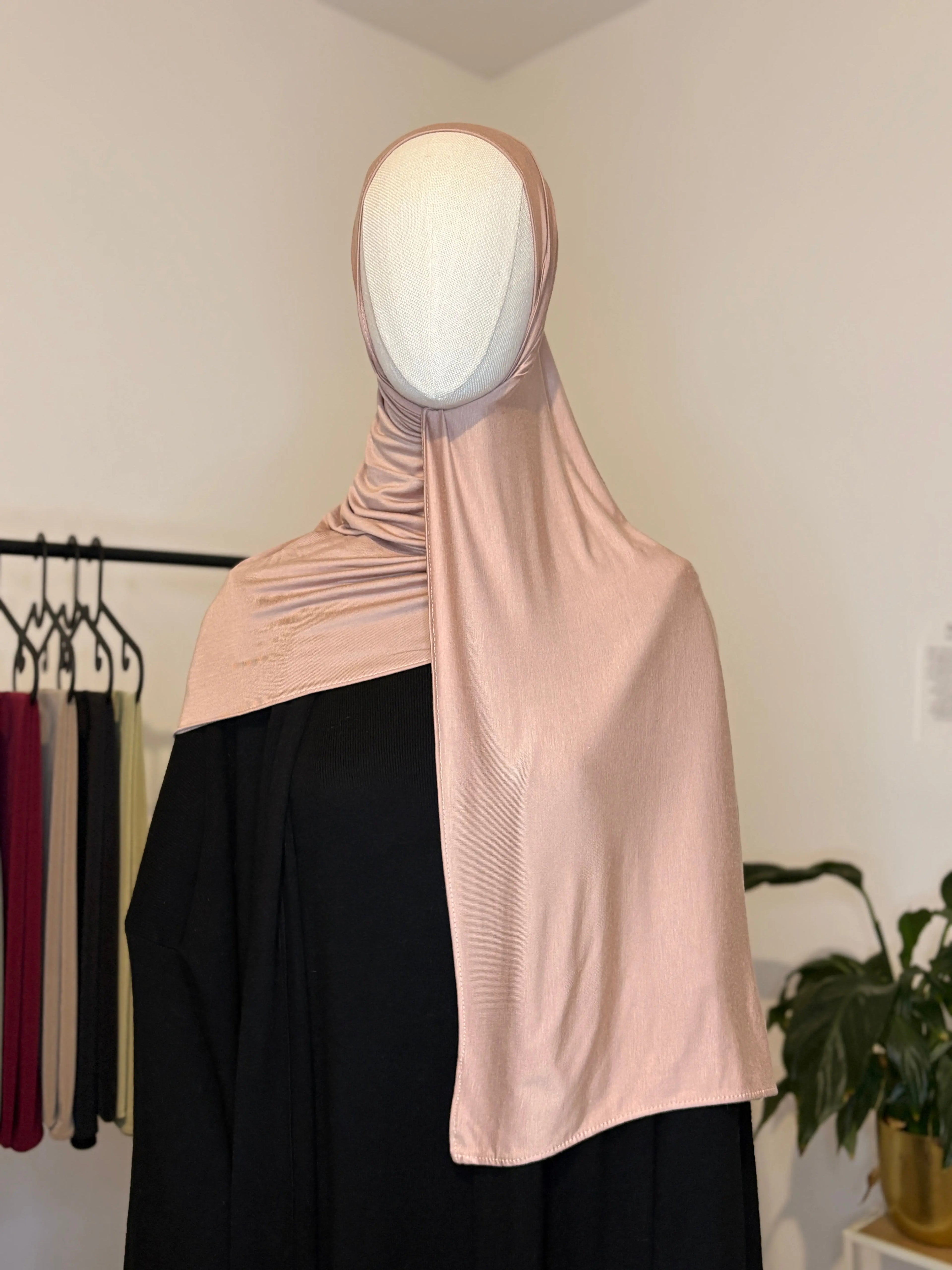 HIJAB JERSEY BAMBOO ROSE POUDRÉ MEZAOURA