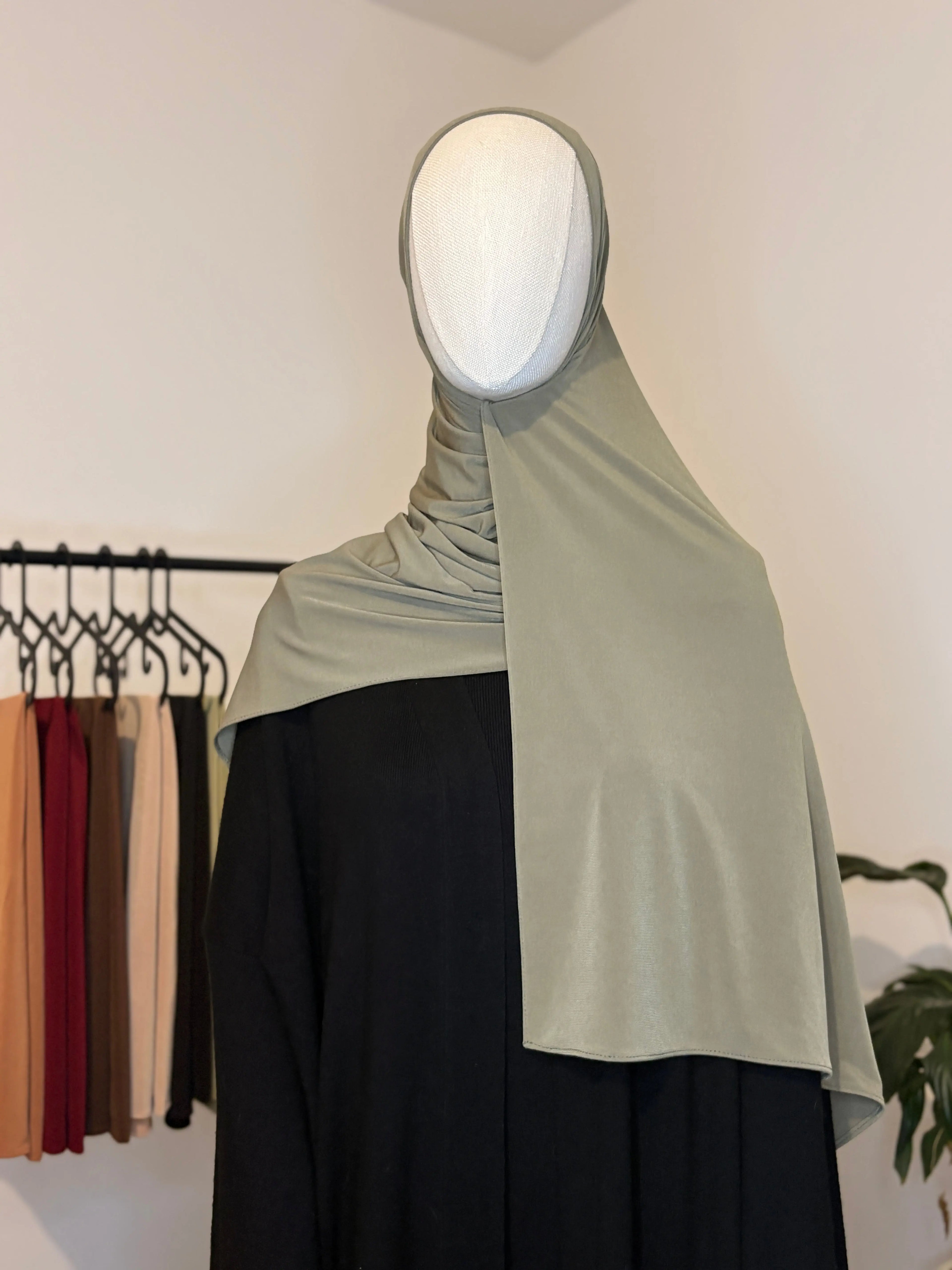 HIJAB JERSEY PREMIUM - KAKI MEZAOURA