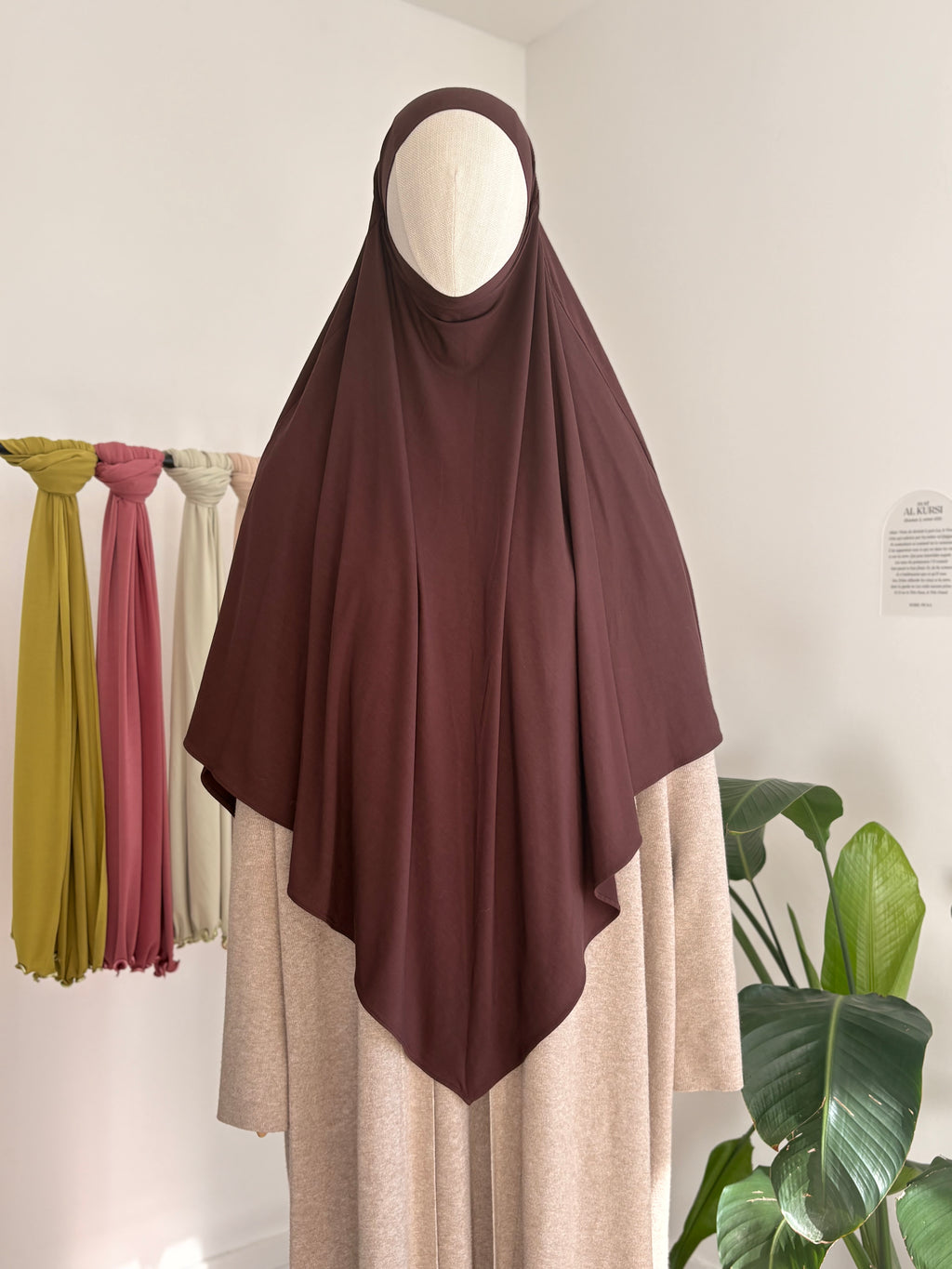 KHIMAR JERSEY BAMBOO - MARRON CHOCOLAT