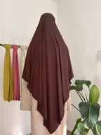 KHIMAR JERSEY BAMBOO - MARRON CHOCOLAT