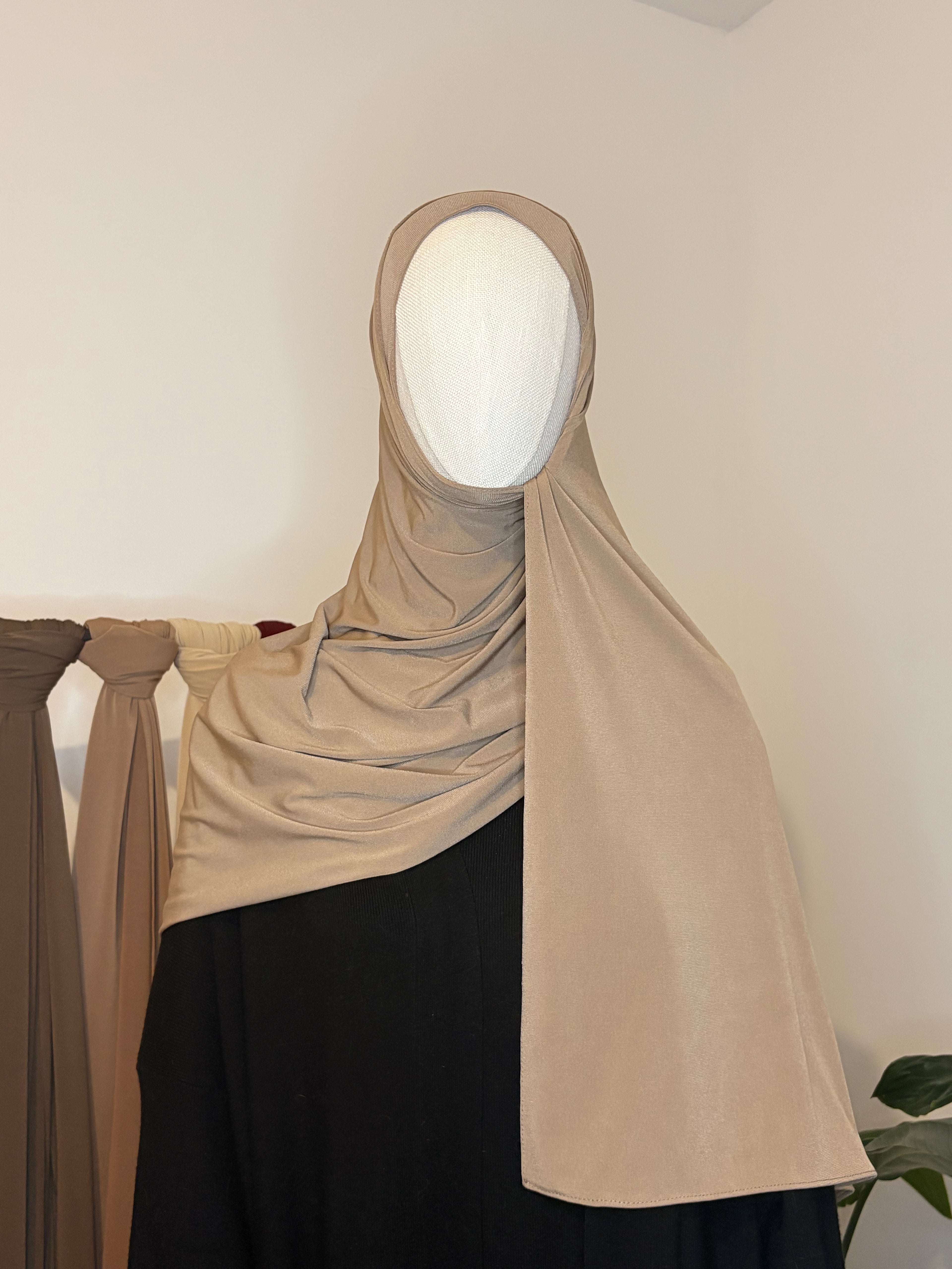 HIJAB JERSEY PREMIUM - CAPPUCCINO