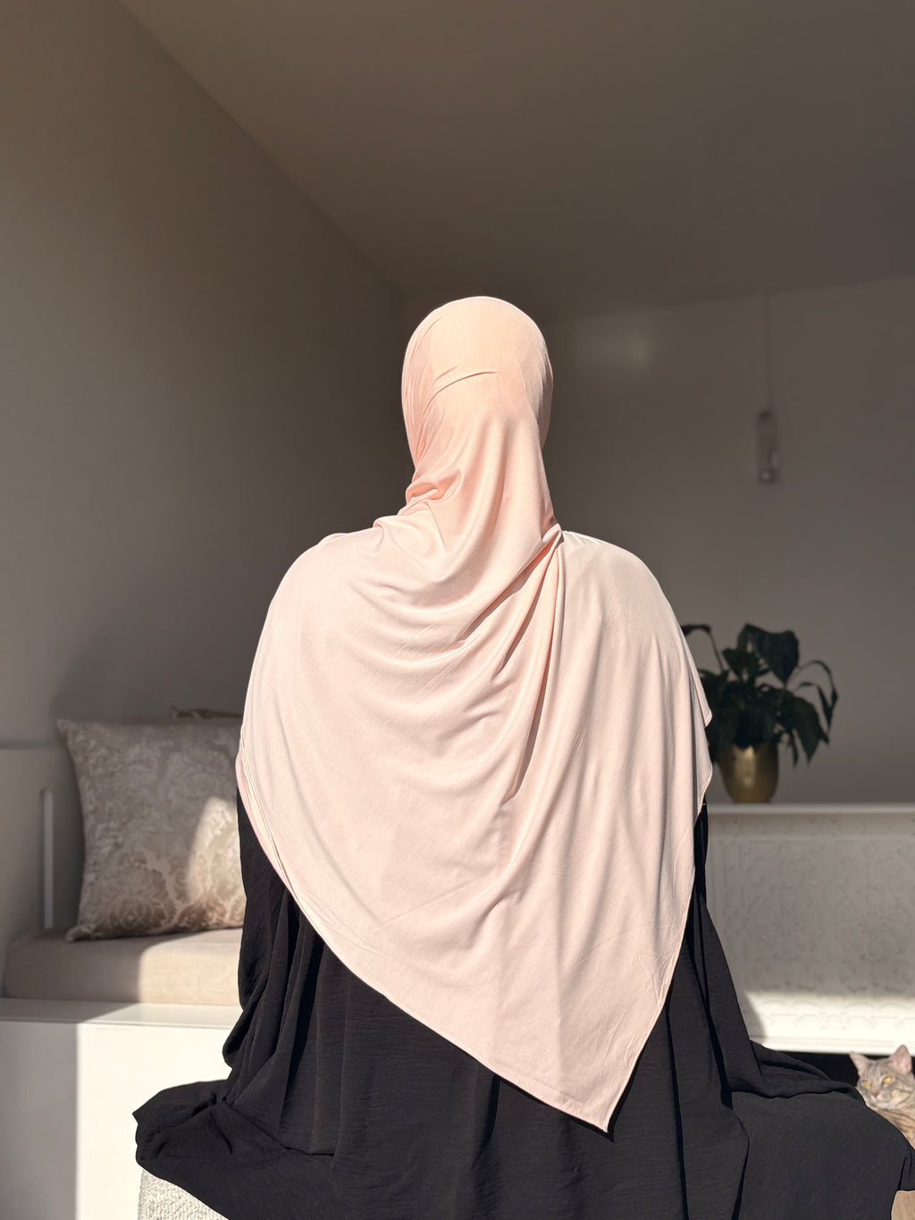 HIJAB JERSEY BAMBOO - ROSE BÉBÉ