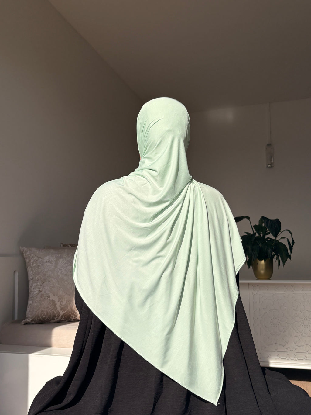 HIJAB JERSEY BAMBOO - VERT MENTHE