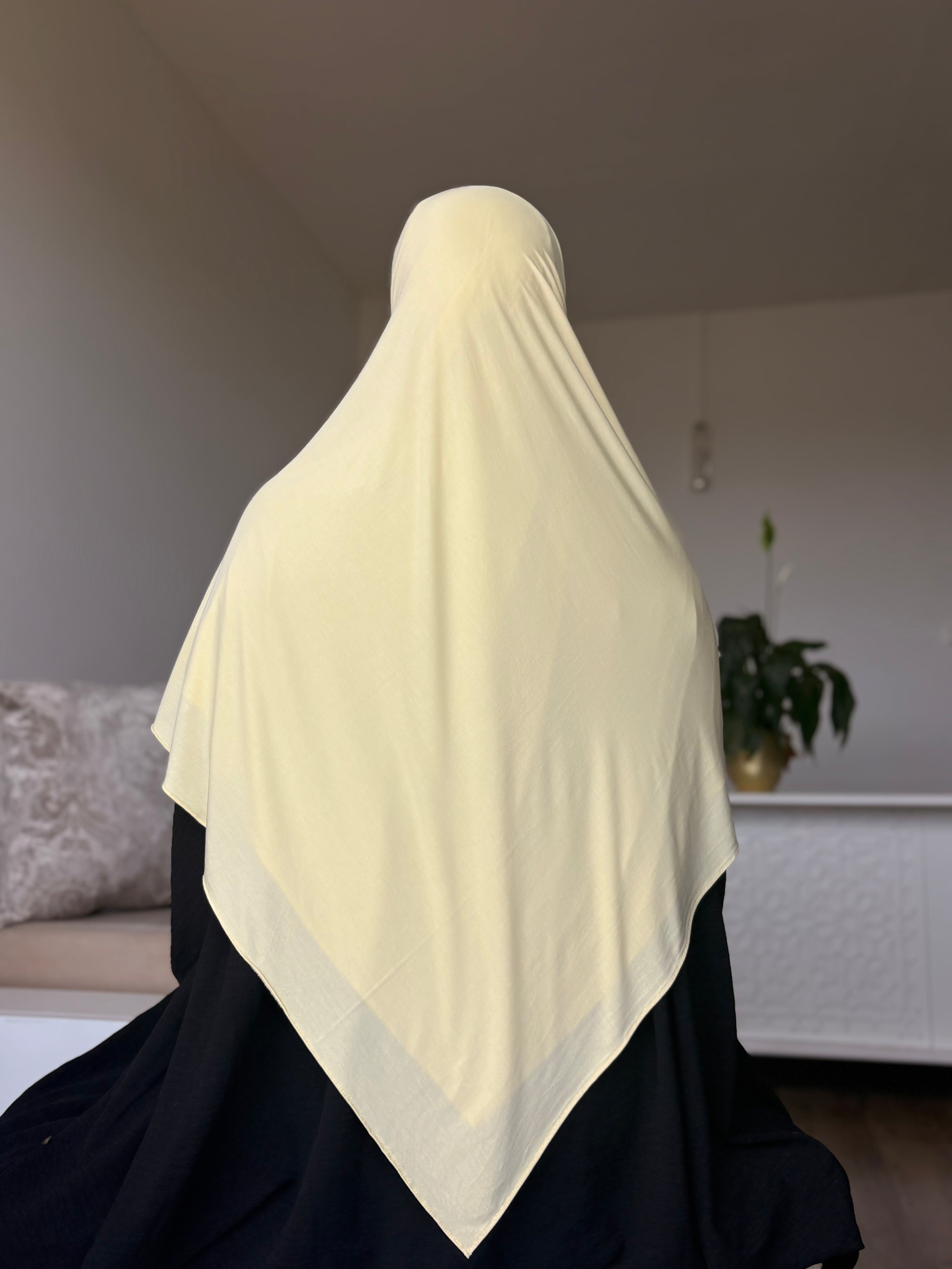 HIJAB JERSEY BAMBOO - JAUNE BEURRE