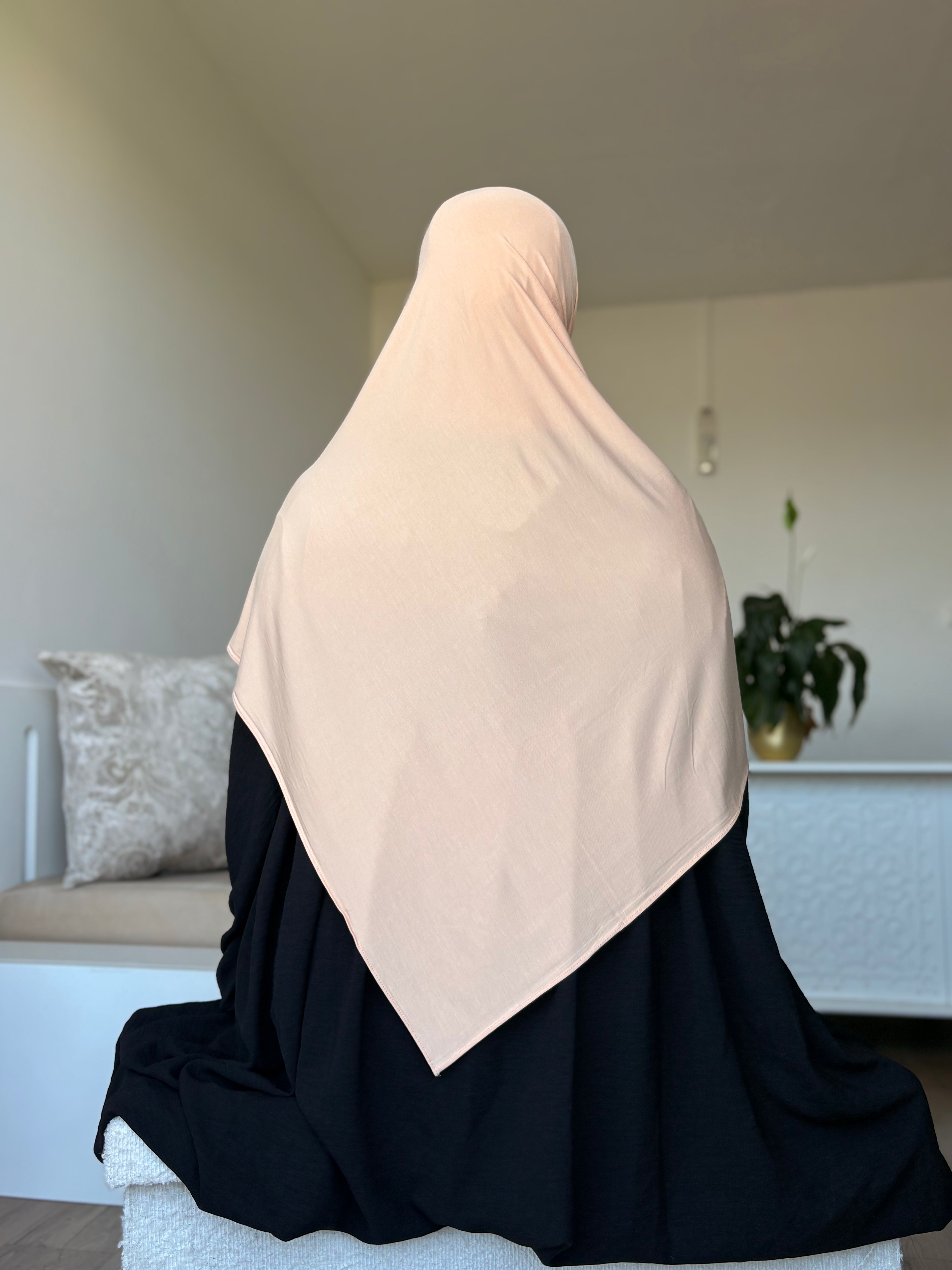 HIJAB JERSEY BAMBOO - PÊCHE