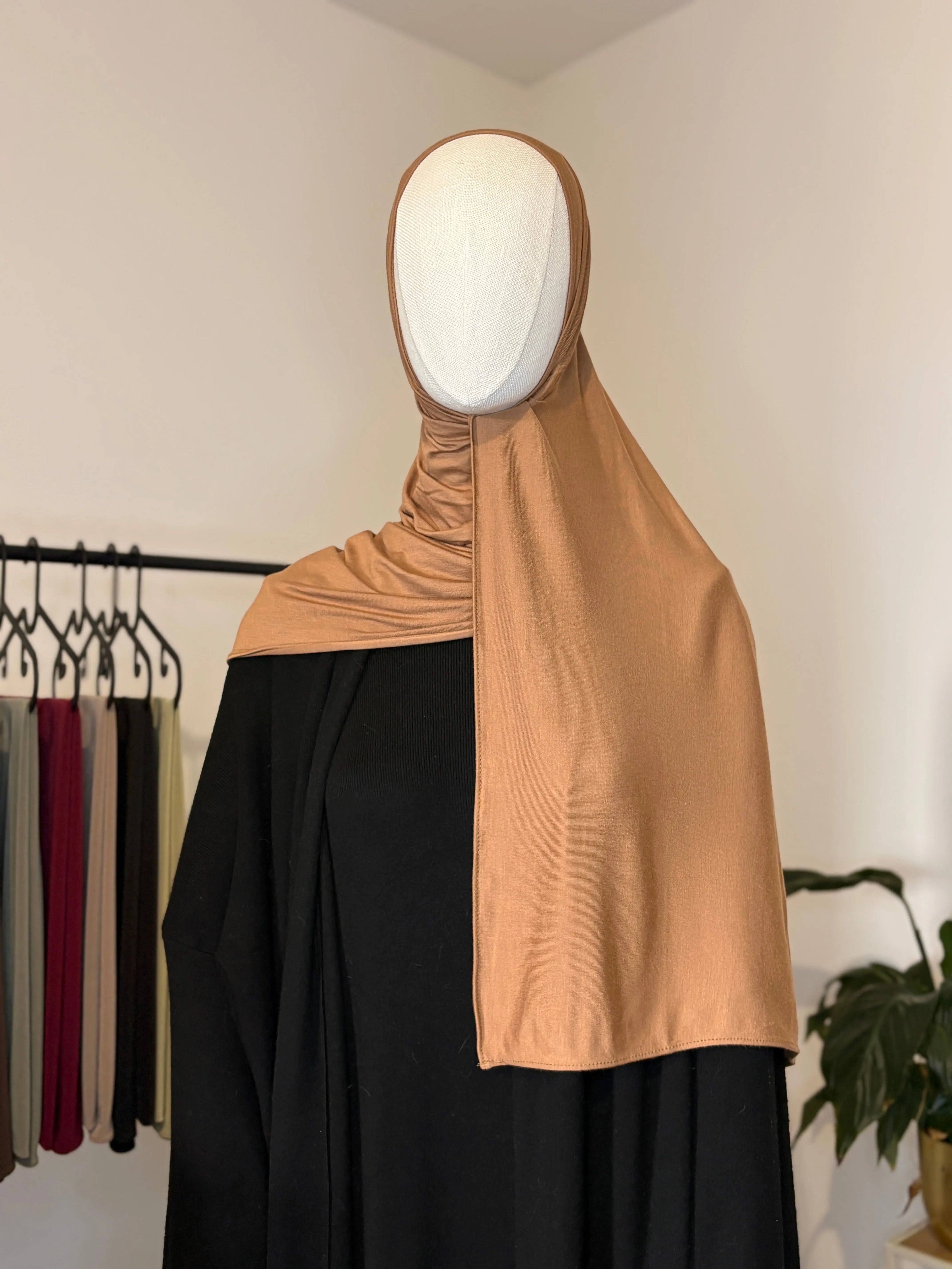 HIJAB JERSEY BAMBOO CAMEL MEZAOURA