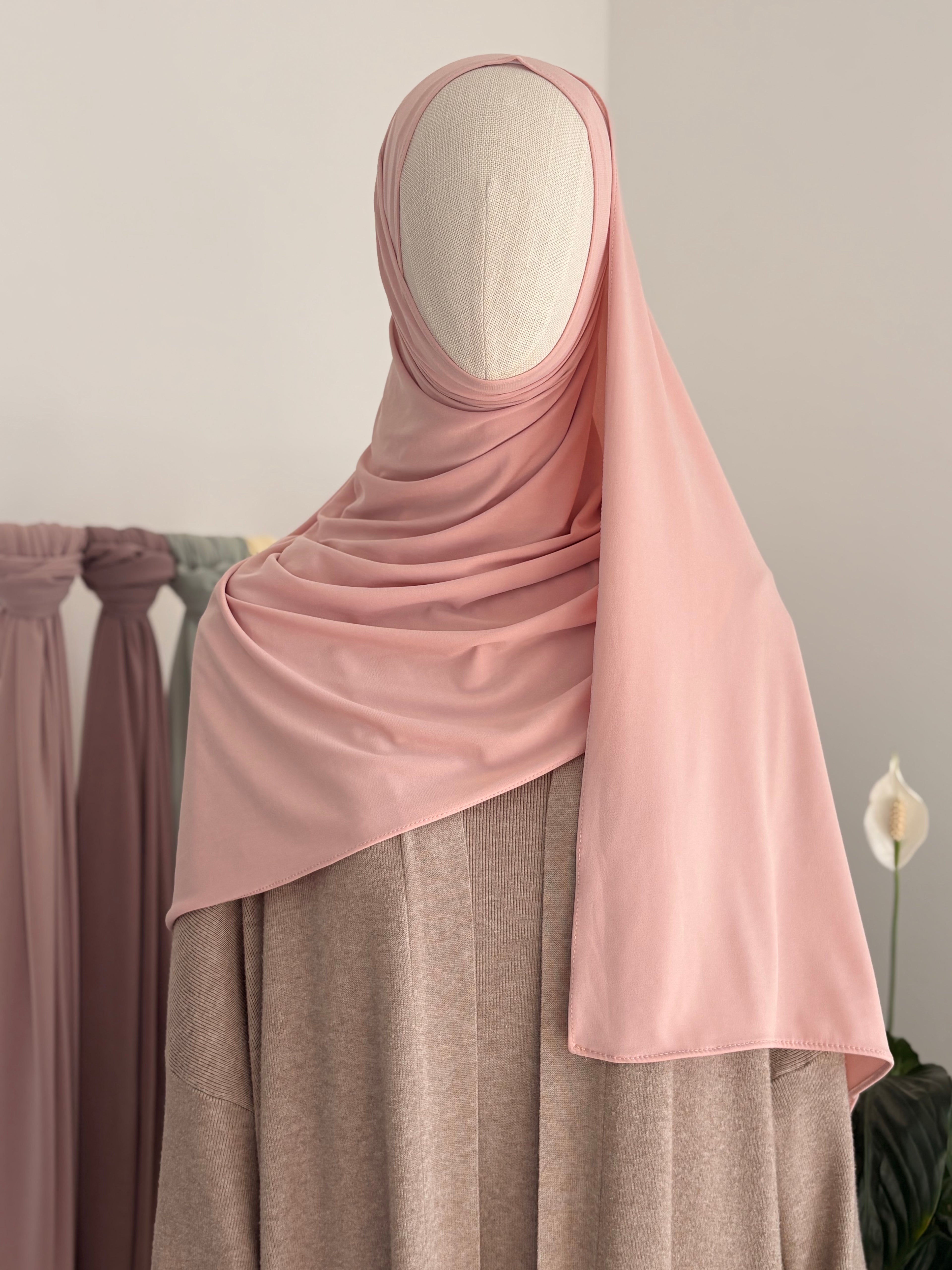 hijab jersey premium rose bébé