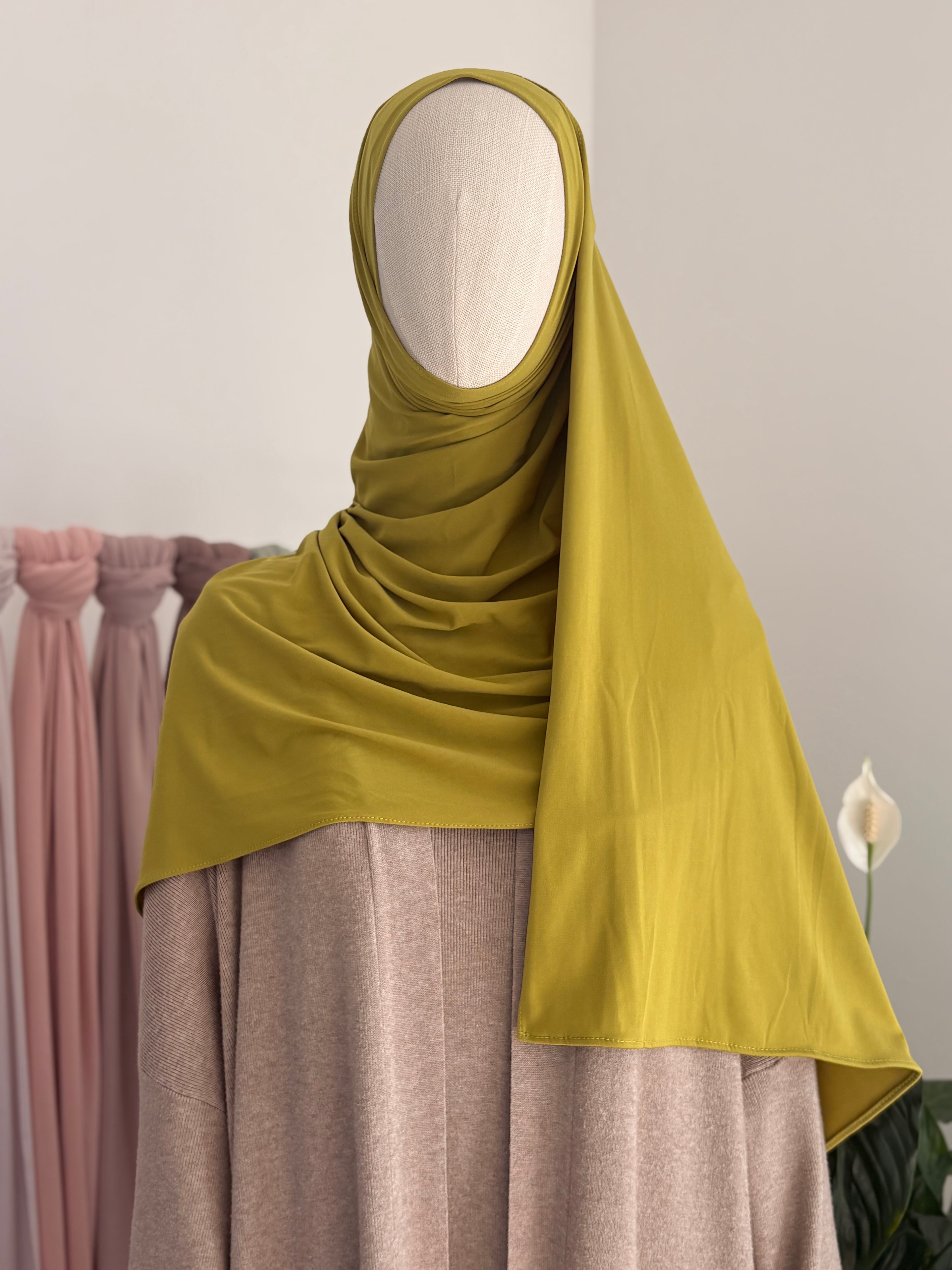 hijab jersey premium vert olive